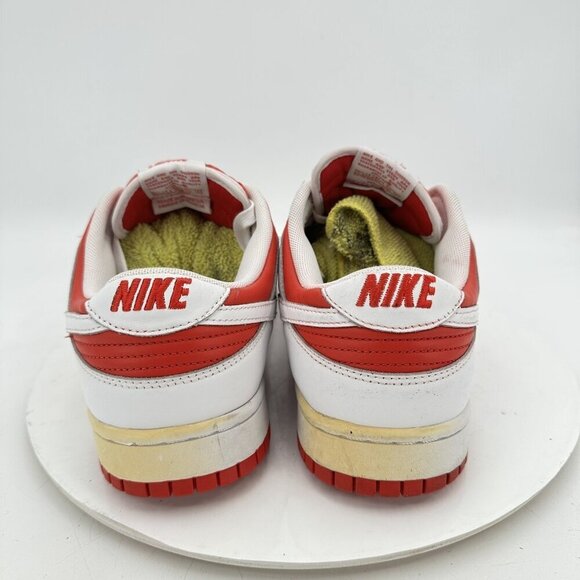 Nike Dunk Low Championship Men Size 11 DD1391-600 Red White Athletic Shoes - Picture 8 of 11